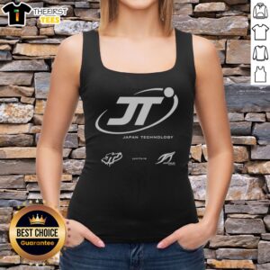 Top Japan Technology JT Yoniform Jpntcnlgy Logo Tank top featuring a bold graphic design.