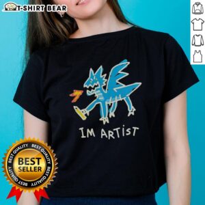 Nice Im Artist Dragon Ladies Tee featuring a vibrant dragon graphic on a stylish women's t-shirt.