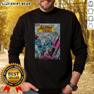 Good Supergirl First Appearance Action Comics Issue Sweatshirt featuring vibrant comic book art