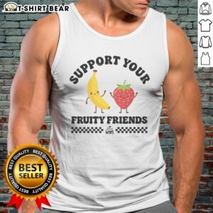 Funny Support Your Fruity Friends Love Wins Tank top in vibrant colors, perfect for summer wear.