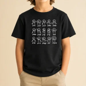 Premium Math Functions Stick Figures Meme Kids T-Shirt