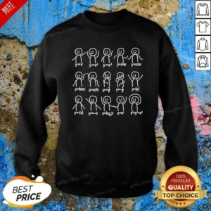 Hot Math Functions Stick Figures Meme Sweatshirt
