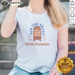 Awesome New York Knicks 1970 1973 2026 World Champions Finals Basketball Team Ladies Shirt