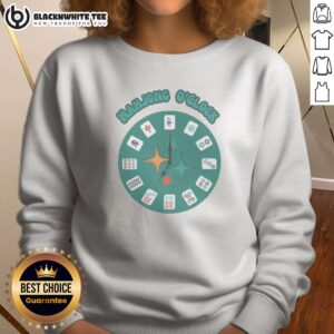 Top Mahjong O'Clock Sweatshirt featuring a vibrant Mahjong design and cozy fit