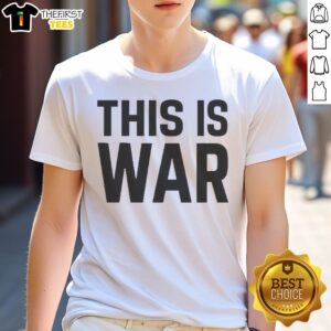 Top Pete Hegseth This Is War Shirt featuring bold graphics and a comfortable fit.