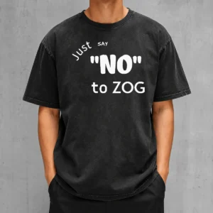 Original Randy Weaver Just Say No To Zog Washed T-Shirt