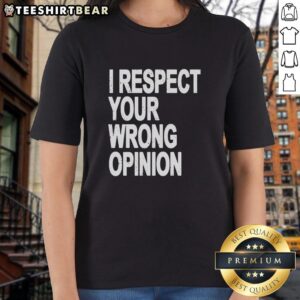 Stylish Good Wrong Opinion Ladies Tee featuring a bold graphic design, perfect for expressing your unique style.