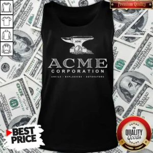 Funny ACME Corporation Anvils Explosives Detonators Tank Top optimized for breathable comfort and casual wear