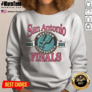 San Antonio Spurs Western Conference Finals 2026 NBA Graphic sweatshirt featuring bold team colors and logo