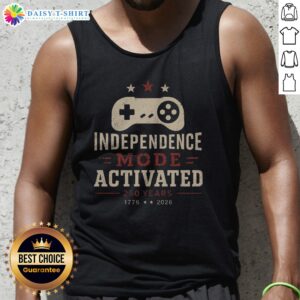 Awesome Independence Mode Activated Tank Top featuring bold text and a comfortable fit