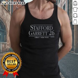 Funny Stafford Garrett '26 Tank top featuring a humorous graphic design