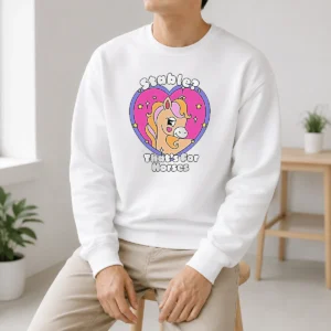 Pretty Stable Thats For Horses Horse Pun Funny Animal Sweater