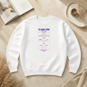Funny France 1998 World Cup Final Team 12 Juillet 1998 Stade De France Paris Sweater