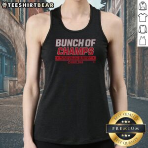 Top Carolina Hockey Bunch Of Champs Tank top featuring bold championship text on a comfortable sleeveless garment