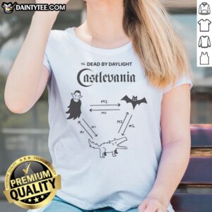 Official Alucard Castlevania Symphony Of The Night Ladies Shirt featuring a vibrant graphic design.