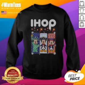 Ihop Mickey Mouse Statue Of Liberty Patriot Independence Day sweatshirt on sweatshirt