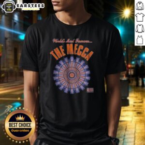 Funny World'S Most Famous The Mecca shirt featuring bold text on a comfortable cotton tee