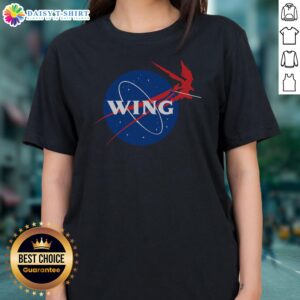 Nice Wing Mecha Aeronautics And Colony Administration Ladies Shirt featuring a unique graphic design.