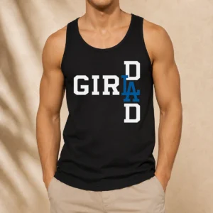 Hot Los Angeles Dodgers LA Girl Dad Tank Top
