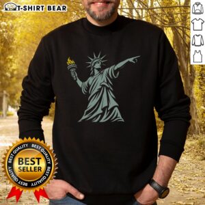 Nice Liberty Throwing Flames Sweatshirt featuring a vibrant flame design for a bold look.