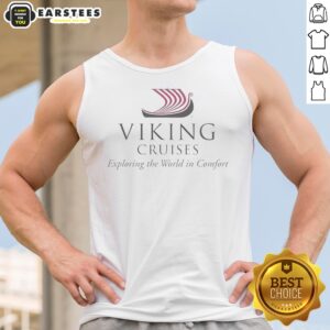 Viking Cruises Exploring The World In Comfort tank top featuring a relaxed fit and soft fabric.
