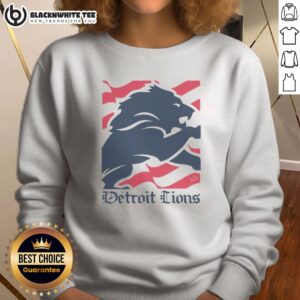Awesome Detroit Lions American Heritage Wordmark Sweashirt featuring a bold logo and comfortable fit.