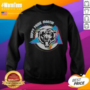 Top Chicago Bears Happy Pride Month Logo sweatshirt featuring vibrant colors and a bold design.