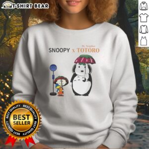 Pretty Snoopy Peanuts Charlie Brown Woodstock My Neighbor Totoro Sweatshirt featuring beloved characters