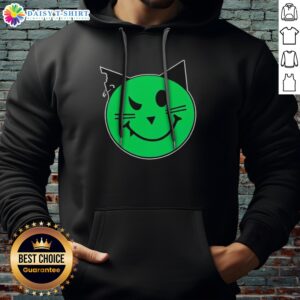 Pretty Taliesin Wearing Meowmeowz Logo Hoodie in a cozy setting, showcasing the vibrant design.