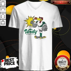 Pretty Verdy Mascot Yomiuri Nippon Football Club 1992 Verdy Yomiuri V-Neck Shirt