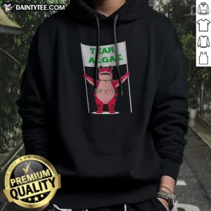 Pretty Frog Holding Team Algae Amphifa Hoodie
