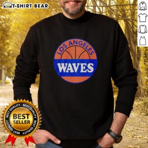 Official Los Angeles Waves sweatshirt in navy blue, featuring the team logo and cozy design for fans.