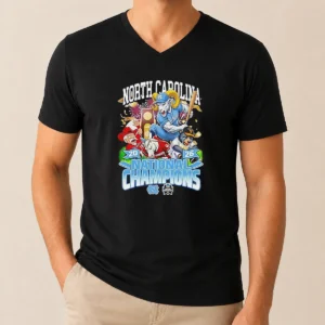 Premium North Carolina 20 26 National Champions Tar Heels Baseball V-Neck Shirt