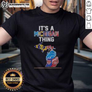 Good It'S A Michigan Thing Sports Map Shirt featuring a unique map design for Michigan fans