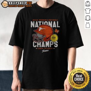 Pretty Texas Longhorns NCAA Women'S Softball National Champs 2026 Shirt displayed on a neutral background