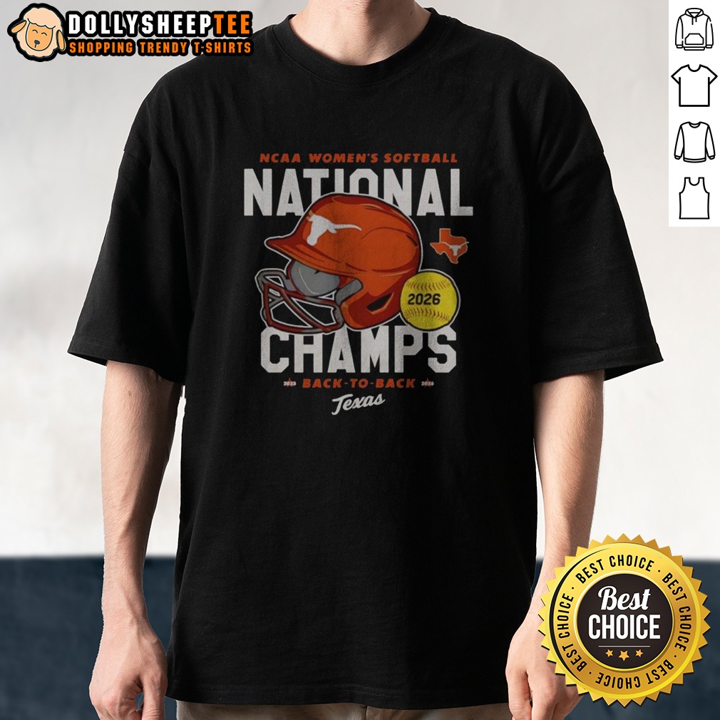 Pretty Texas Longhorns NCAA Women'S Softball National Champs 2026 Shirt Pretty Texas Longhorns NCAA Women'S Softball National Champs 2026 Shirt displayed on a neutral background