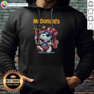 Nice Snoopy X Mcdonald'S Fourth Of July American 250 Years 1776 2026 Fireworks Hoodie showcasing festive design