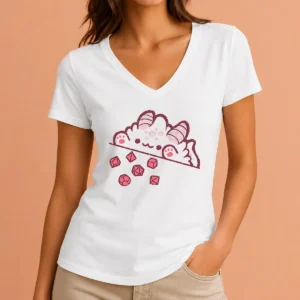 Official Bongo Cat Dnd V-Neck Shirt