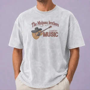 Awesome The Malpass Brothers Country Music Washed T-Shirt