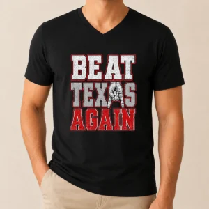 Pretty Oklahoma Sooners Beat Texas Again College Football V-Neck Shirt