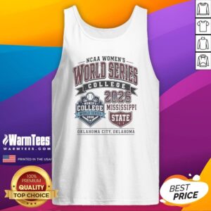 Funny Mississippi State NCAA World Series 2026 Oklahoma City College Softball Fan Tank Top