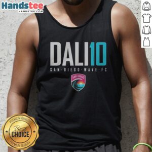 Awesome San Diego Wave FC DALI 10 San Diego Wave FC Tank top displayed in a vibrant setting