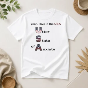 Funny Yeah I Live In The USA Utter State Of Anxiety