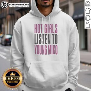 Awesome Girls Listen To Young Miko Shirt For Fans Of Puerto Rican Trap Music Artist Hoodie featuring vibrant graphics