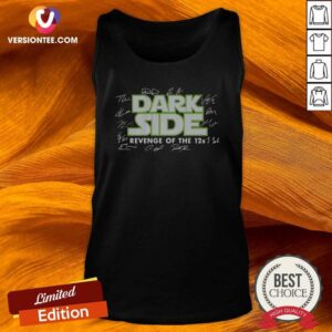 Premium Seattle Seahawks Dark Side Revenge Of The 12s Signatures tank top optimized for a comfortable fit and vibrant team graphics