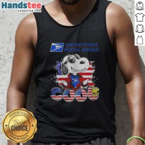 Pretty Snoopy Woodstock United States Postal Service Peanuts Cool Tank top featuring vibrant graphics