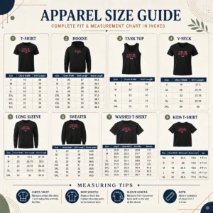 Size chart for Official I Miss The Denim Jersey Mib26 New York Mets with measurements in inches and cm