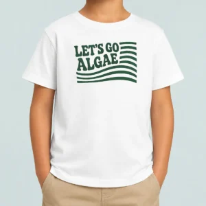 Original Lets Go Algae Reflecting Pool Green Again Liberal Protest Team Algae Kids T-Shirt