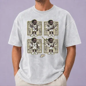 Pretty Basketball Purdue The Lance Dance Lance Jones Washed T-Shirt