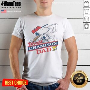 Pretty Snoopy Woodstock World Champion Dad Peanuts Baseball